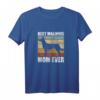 Damen Best Malinois Mom Ever Hundebesitzerin T-Shirt – Lustiges Gassi-Gänger Shirt für Hundeliebhaberinnen