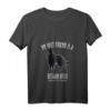 Damen Belgischer Schäferhund Groenendael T-Shirt mit V-Ausschnitt - Lustiges Hundemotiv, Geschenk für Hundebesitzer