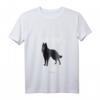 Damen Belgischer Schäferhund Groenendael T-Shirt mit V-Ausschnitt - Lustiges Hundemotiv, Geschenk für Hundebesitzer