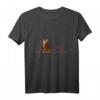 Damen Bengalische Katze Herzschlag EKG T-Shirt mit V-Ausschnitt – Lustiges Geschenk für Katzenliebhaberinnen & Bengal-Fans