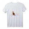 Damen Bengalische Katze Herzschlag EKG T-Shirt mit V-Ausschnitt – Lustiges Geschenk für Katzenliebhaberinnen & Bengal-Fans