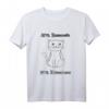 80 % Baumwolle 20 % Katzenhaare - Lustiges Katzen T-Shirt für Katzenliebhaber & Tierbesitzer – Perfektes Geschenk für Katzenmamas & -papas