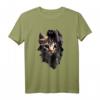 Katzen Motiv Kunst T-Shirt - Ich Liebe Katze, Hauskatze & Miau Design für Katzenliebhaber und Katzenbesitzer