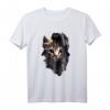 Katzen Motiv Kunst T-Shirt - Ich Liebe Katze, Hauskatze & Miau Design für Katzenliebhaber und Katzenbesitzer