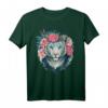 Weiße Bengalische Tiger Blume Krone - Exotisches Tierliebhaber T-Shirt mit Frühlingsmotiven für Damen