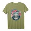 Weiße Bengalische Tiger Blume Krone - Exotisches Tierliebhaber T-Shirt mit Frühlingsmotiven für Damen
