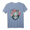 Weiße Bengalische Tiger Blume Krone - Exotisches Tierliebhaber T-Shirt mit Frühlingsmotiven für Damen