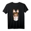Süßes Kaninchen Hase Ostern Leopard Year of the Rabbit Bunny T-Shirt – Lustiges Geschenk für Hasen- und Karnickelliebhaber zu Ostern, Geburtstag & Weihnachten