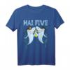 Lustiges Hai T-Shirt mit Wortspiel 'Hai Five' – Perfektes Geschenk für Fisch- und Meeresfans, Freunde & Humorliebhaber