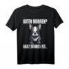 Guten Morgen Ganz Dünnes Eis Französische Bulldogge Hund T-Shirt – Lustiges Spruchshirt für Morgenmuffel, Büro, Home Office & Hundeliebhaber