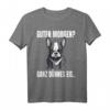 Guten Morgen Ganz Dünnes Eis Französische Bulldogge Hund T-Shirt – Lustiges Spruchshirt für Morgenmuffel, Büro, Home Office & Hundeliebhaber