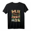 Kinder Wild Frech & Endlich 3 Jahre Zoo Geburtstagsshirt – Lustiges Geschenk für Mädchen und Jungen zum Geburtstag