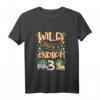 Kinder Wild Frech & Endlich 3 Jahre Zoo Geburtstagsshirt – Lustiges Geschenk für Mädchen und Jungen zum Geburtstag