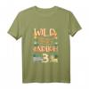 Kinder Wild Frech & Endlich 3 Jahre Zoo Geburtstagsshirt – Lustiges Geschenk für Mädchen und Jungen zum Geburtstag