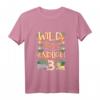 Kinder Wild Frech & Endlich 3 Jahre Zoo Geburtstagsshirt – Lustiges Geschenk für Mädchen und Jungen zum Geburtstag