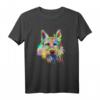 Splash Hund Berger de Picardie T-Shirt - Buntes Hunde Design, Perfekt als Geschenk für Hunde Fans und Hundebesitzer