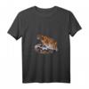 Damen Berglöwe Puma Wildkatze Panther T-Shirt mit V-Ausschnitt – Perfektes Geschenk für Tierliebhaber und Naturliebhaber