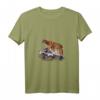 Damen Berglöwe Puma Wildkatze Panther T-Shirt mit V-Ausschnitt – Perfektes Geschenk für Tierliebhaber und Naturliebhaber