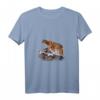 Damen Berglöwe Puma Wildkatze Panther T-Shirt mit V-Ausschnitt – Perfektes Geschenk für Tierliebhaber und Naturliebhaber
