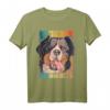 Vintage Berner Sennenhund T-Shirt mit niedlichem Hundemotiv – Klassisch geschnitten, perfekt für Hundeliebhaber & Vintage-Design-Fans