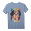Vintage Berner Sennenhund T-Shirt mit niedlichem Hundemotiv – Klassisch geschnitten, perfekt für Hundeliebhaber & Vintage-Design-Fans