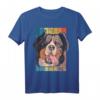Vintage Berner Sennenhund T-Shirt mit niedlichem Hundemotiv – Klassisch geschnitten, perfekt für Hundeliebhaber & Vintage-Design-Fans