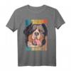 Vintage Berner Sennenhund T-Shirt mit niedlichem Hundemotiv – Klassisch geschnitten, perfekt für Hundeliebhaber & Vintage-Design-Fans