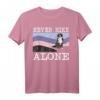 Never Hike Alone Berner Sennenhund Wandern T-Shirt – Lustiges Hundeliebhaber Geschenk für Spaziergänge und Abenteuer