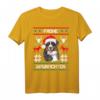 Berner Sennenhund Frohe Waunachten T-Shirt - Festliches Hundemotiv für Weihnachtsfans & Hundeliebhaber