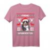 Berner Sennenhund Frohe Waunachten T-Shirt - Festliches Hundemotiv für Weihnachtsfans & Hundeliebhaber