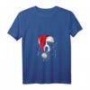 Damen Lustiges Berner Sennenhund Weihnachtsmann T-Shirt mit V-Ausschnitt – Perfektes Geschenk für Hundeliebhaber und Berner Sennenhund Fans zu Weihnachten