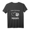 Damen Hundepfote Welpe Hund Pfötchen Herz Mama Berner Sennenhund T-Shirt – Perfektes Geschenk für Hundeliebhaberinnen und Hundemütter