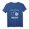 Damen Hundepfote Welpe Hund Pfötchen Herz Mama Berner Sennenhund T-Shirt – Perfektes Geschenk für Hundeliebhaberinnen und Hundemütter