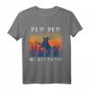 PEW PEW MADAFAKAS Berner Sennenhund T-Shirt - Lustiges Hundemotiv Shirt für Damen und Herren als Geschenkidee