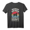Bichons Frises Make Me Happy You Not So Much Retro Hundeliebhaber T-Shirt – Lustiges Vintage Design für Hundeliebhaber und Tierfreunde