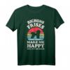Bichons Frises Make Me Happy You Not So Much Retro Hundeliebhaber T-Shirt – Lustiges Vintage Design für Hundeliebhaber und Tierfreunde