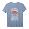 Bichons Frises Make Me Happy You Not So Much Retro Hundeliebhaber T-Shirt – Lustiges Vintage Design für Hundeliebhaber und Tierfreunde