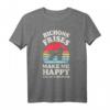 Bichons Frises Make Me Happy You Not So Much Retro Hundeliebhaber T-Shirt – Lustiges Vintage Design für Hundeliebhaber und Tierfreunde