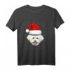Bichon Frise Ugly Christmas Dog Santa Hat Xmas Langarmshirt für Kinder & Hunde-Liebhaber – Lustiges Weihnachtsgeschenk für Kids, Teens & Familie