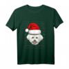 Bichon Frise Ugly Christmas Dog Santa Hat Xmas Langarmshirt für Kinder & Hunde-Liebhaber – Lustiges Weihnachtsgeschenk für Kids, Teens & Familie