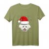 Bichon Frise Ugly Christmas Dog Santa Hat Xmas Langarmshirt für Kinder & Hunde-Liebhaber – Lustiges Weihnachtsgeschenk für Kids, Teens & Familie