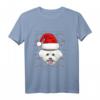 Bichon Frise Ugly Christmas Dog Santa Hat Xmas Langarmshirt für Kinder & Hunde-Liebhaber – Lustiges Weihnachtsgeschenk für Kids, Teens & Familie