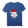 Bichon Frise Ugly Christmas Dog Santa Hat Xmas Langarmshirt für Kinder & Hunde-Liebhaber – Lustiges Weihnachtsgeschenk für Kids, Teens & Familie