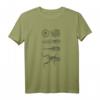 Frosch Kaulquappen T-Shirt mit Metamorphose und Lebenszyklus - Vintage Biologie Illustration für Lehrer, Studenten & Naturfans