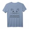 Lustiges Katzen T-Shirt mit Spruch - 80 % Baumwolle, 20 % Katzenhaare - Perfektes Geschenk für Katzenliebhaber und Tierbesitzer