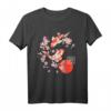 Cherry Blossom Koi Karpfen Fisch Japanisches Grafik T-Shirt – Kulturelle Mode für Japan-Liebhaber, Geschenkidee für Weihnachten & Geburtstag