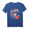 Cherry Blossom Koi Karpfen Fisch Japanisches Grafik T-Shirt – Kulturelle Mode für Japan-Liebhaber, Geschenkidee für Weihnachten & Geburtstag