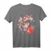 Cherry Blossom Koi Karpfen Fisch Japanisches Grafik T-Shirt – Kulturelle Mode für Japan-Liebhaber, Geschenkidee für Weihnachten & Geburtstag
