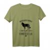 Damen Unterschätze niemals eine Frau... Border Collie lustiges T-Shirt mit V-Ausschnitt – Perfektes Geschenk für Hundeliebhaberinnen, Hundemamas & Border Collie Fans