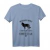 Damen Unterschätze niemals eine Frau... Border Collie lustiges T-Shirt mit V-Ausschnitt – Perfektes Geschenk für Hundeliebhaberinnen, Hundemamas & Border Collie Fans